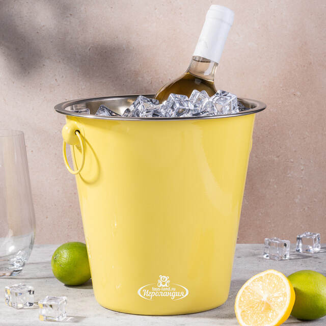Ведро для шампанского Фанданго 20*20 см, желтое Koopman