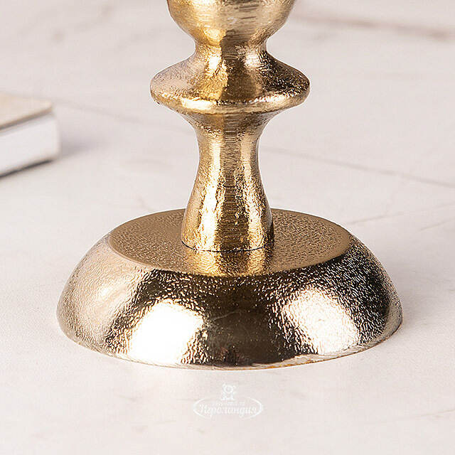 Металлический подсвечник на 1 свечу Aureo Alba 13 см Koopman