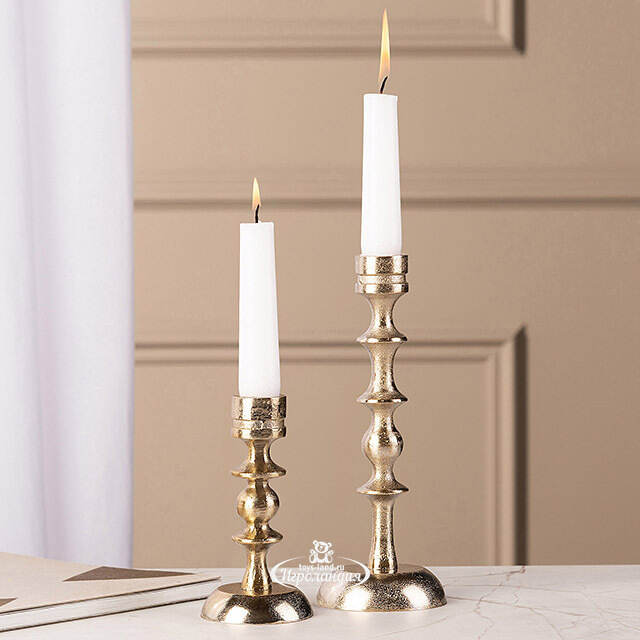 Металлический подсвечник на 1 свечу Aureo Alba 13 см Koopman