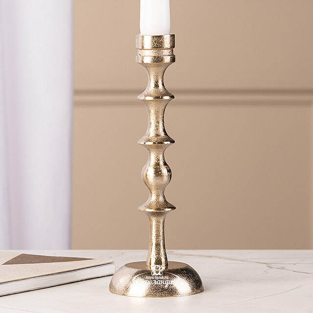 Металлический подсвечник на 1 свечу Aureo Alba 20 см Koopman