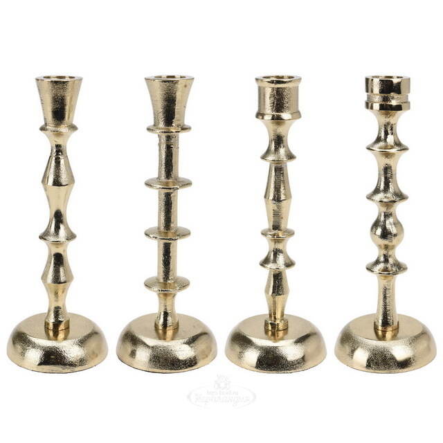 Металлический подсвечник на 1 свечу Aureo Alba 20 см Koopman