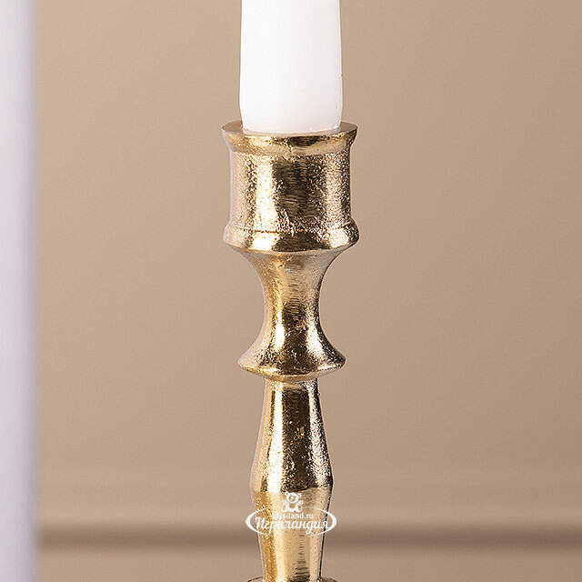 Металлический подсвечник на 1 свечу Aureo Chezano, 20 см Koopman