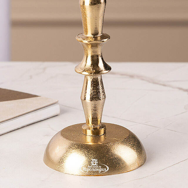 Металлический подсвечник на 1 свечу Aureo Chezano, 20 см Koopman