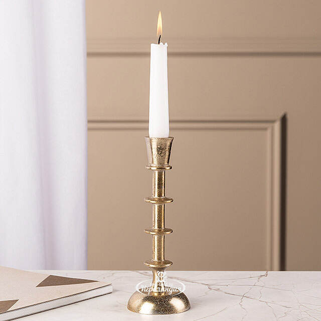 Металлический подсвечник на 1 свечу Aureo Lukka, 20 см Koopman