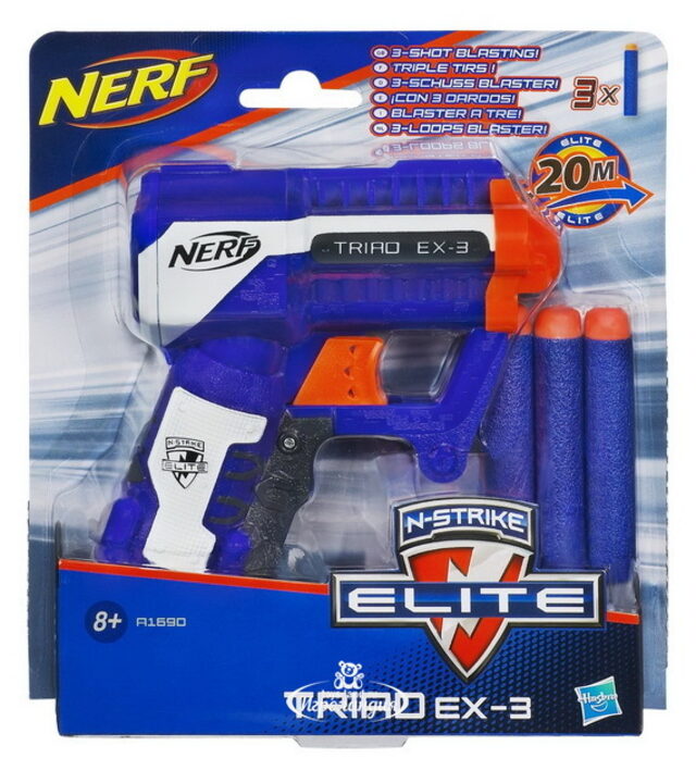 Бластер Nerf Элит Триад с мягкими патронами Hasbro