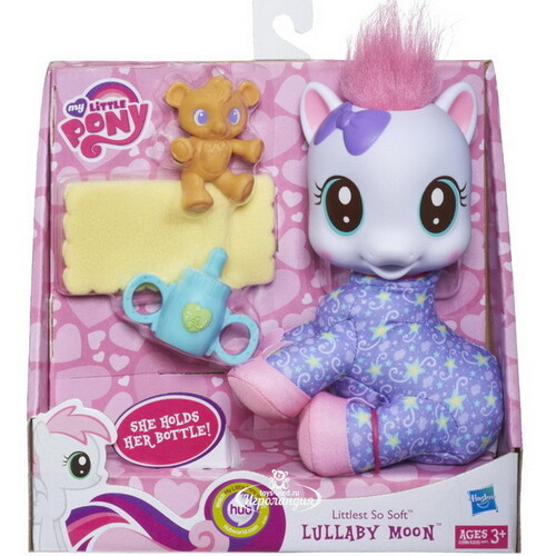 Игровой набор Мягкая малышка пони - Lullaby Moon 17 см, My Little Pony Hasbro