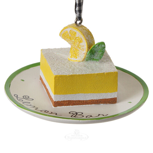 Елочная игрушка Сладости Фламандских Пекарен: Dessert al Limone 5 см, подвеска Kurts Adler