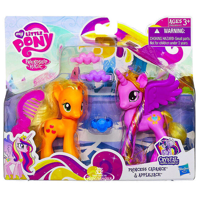 Набор пони Принцессы Каденс и Эппл Джек (My Little Pony) Hasbro