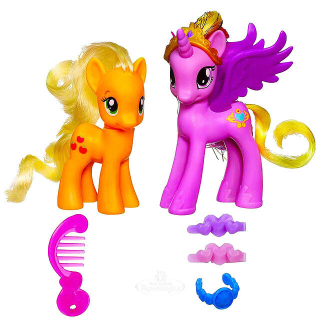 Набор пони Принцессы Каденс и Эппл Джек (My Little Pony) Hasbro