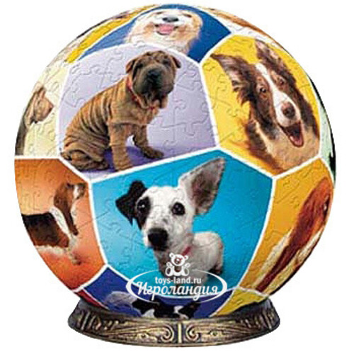 Пазл - шар "Мир собак", 7.6 см, 60 элементов Pintoo
