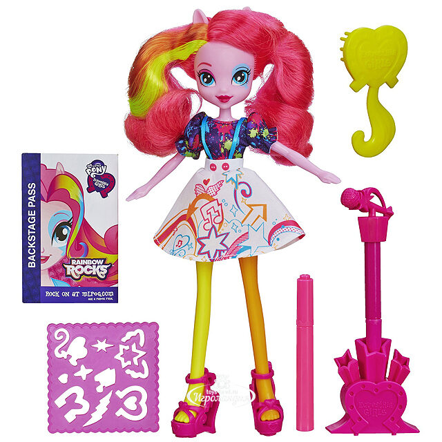 Кукла Рок-звезда Пинки Пай с аксессуарами (Девушки Эквестрии. My Little Pony) Hasbro