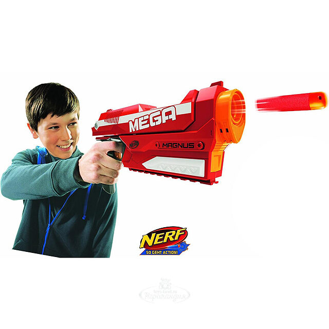 Бластер Nerf Мега Магнус с мягкими патронами Hasbro