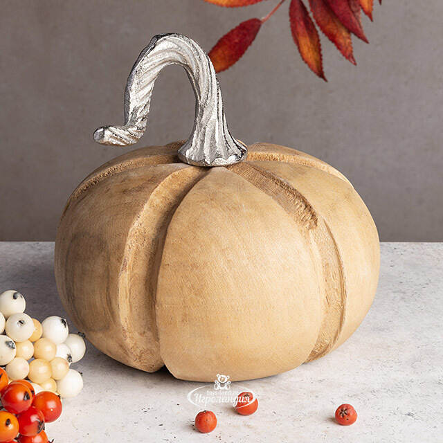 Деревянная фигурка Тыква Carmen 16 см  Koopman