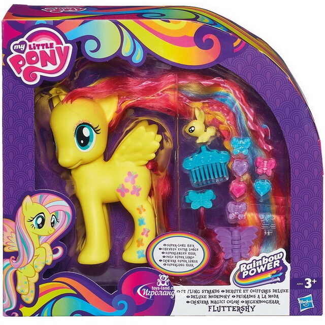 Пони-модница Флаттершай с аксессуарами для создания причесок 15 см My Little Pony Hasbro