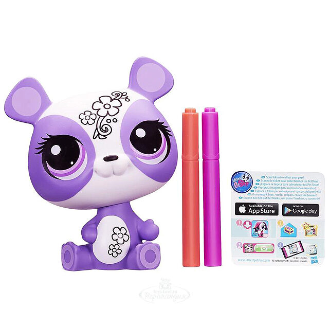 Набор Укрась Зверюшку - Панда Пенни 12 см Littlest Pet Shop Hasbro