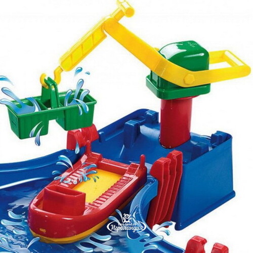 Комплекс для игр с водой Гавань со шлюзом 135*90 см AquaPlay
