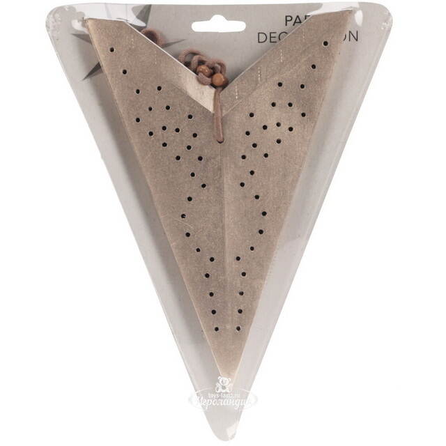 Подвесная звезда из бумаги Инес 45 см золотистая Koopman