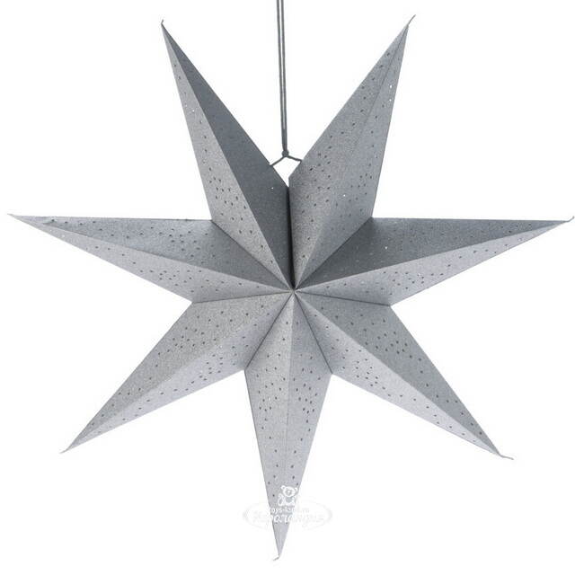 Подвесная звезда из бумаги Инес 60 см серебристая Koopman