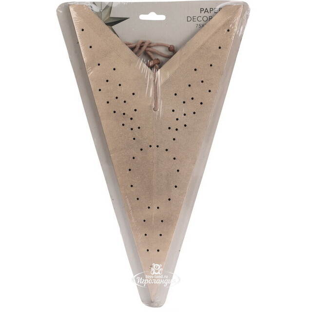 Подвесная звезда из бумаги Инес 75 см золотистая Koopman