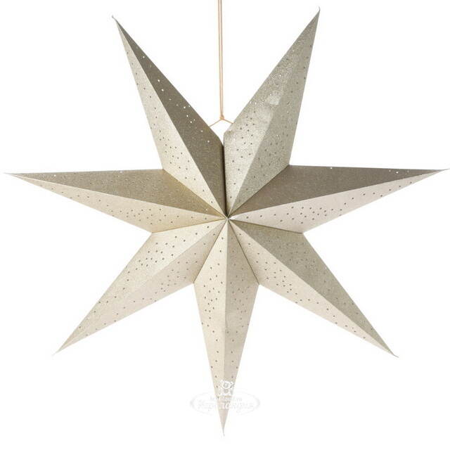 Подвесная звезда из бумаги Инес 75 см золотистая Koopman