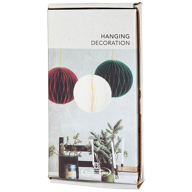 Бумажный шар Армель 25 см зеленый Koopman