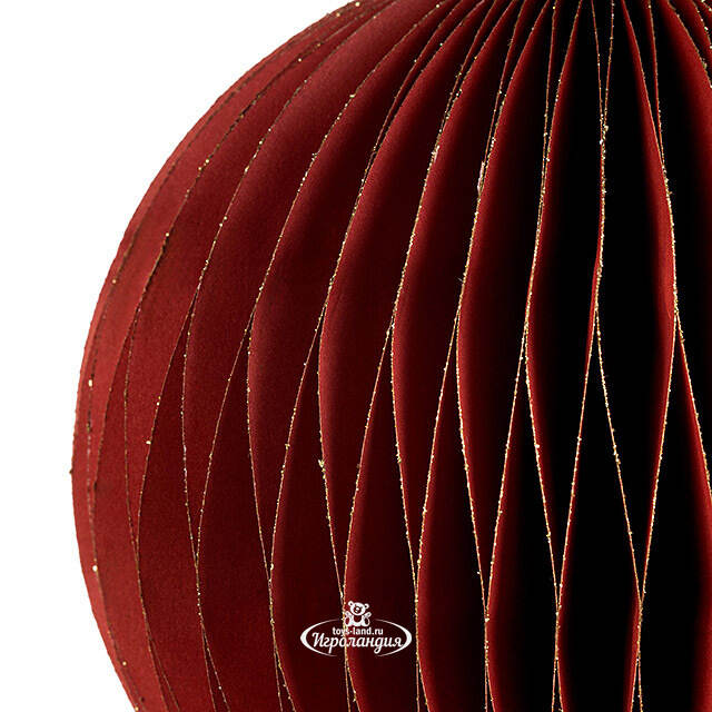 Бумажный шар Армель 15 см бордовый Koopman