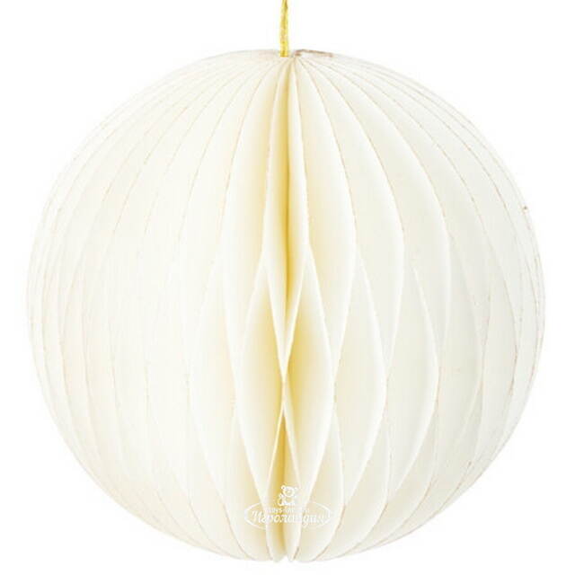 Бумажный шар Армель 15 см молочный Koopman