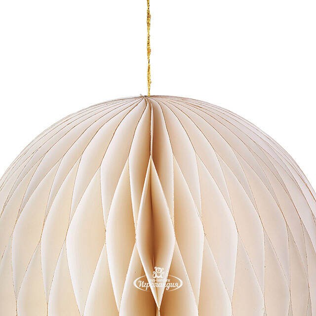 Бумажный шар Армель 25 см молочный Koopman