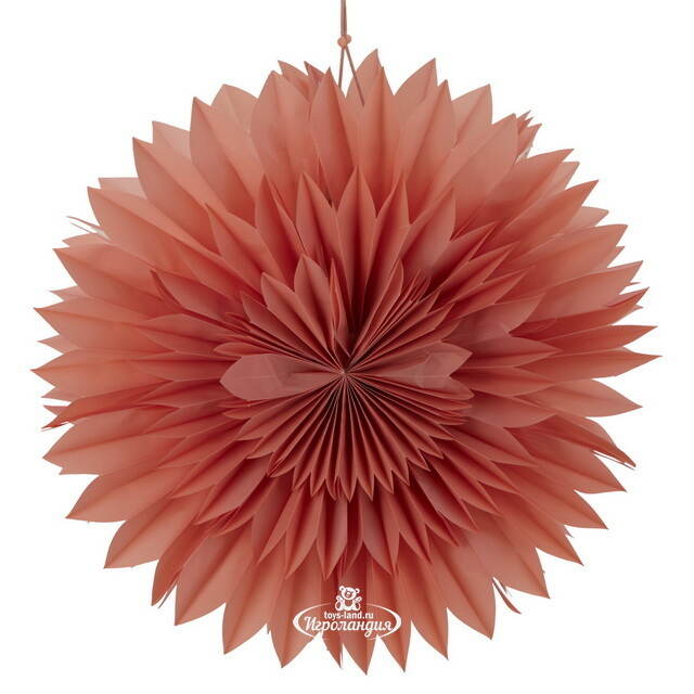 Подвесное украшение из бумаги Альканте 50 см персиковое Koopman