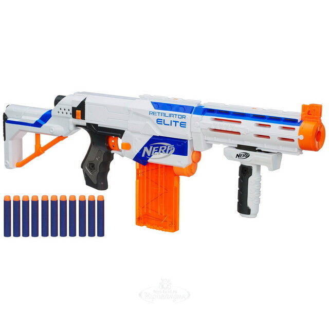 Видеобластер Nerf Элит с мягкими патронами Hasbro