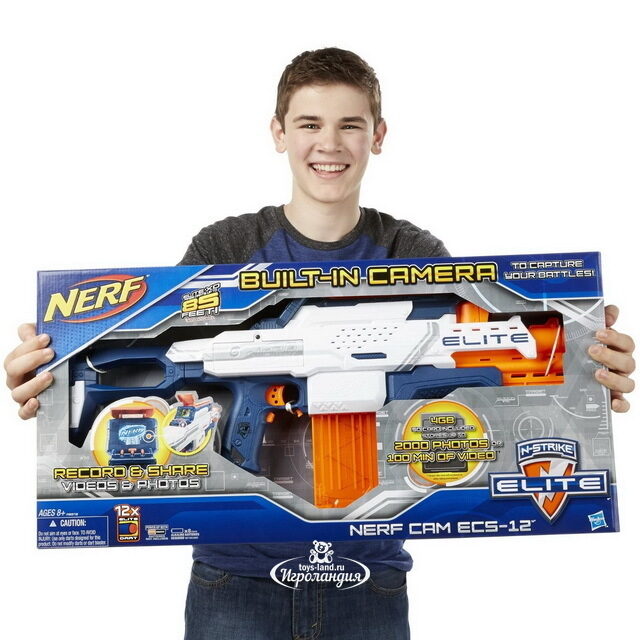 Видеобластер Nerf Элит с мягкими патронами Hasbro