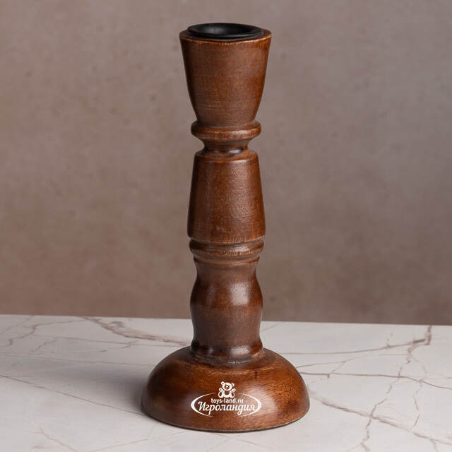 Деревянный подсвечник Андреа Ферраро 18 см Koopman