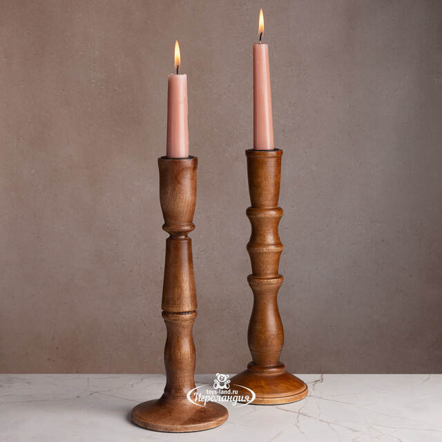 Деревянный подсвечник Андреа Джентиле 28 см Koopman
