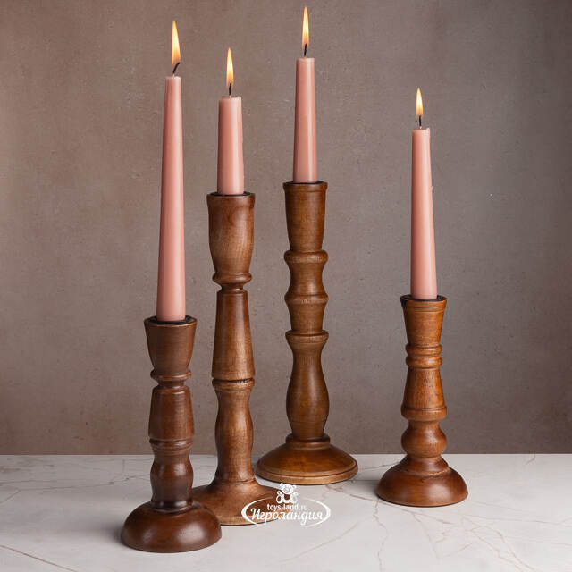 Деревянный подсвечник Андреа Джентиле 28 см Koopman