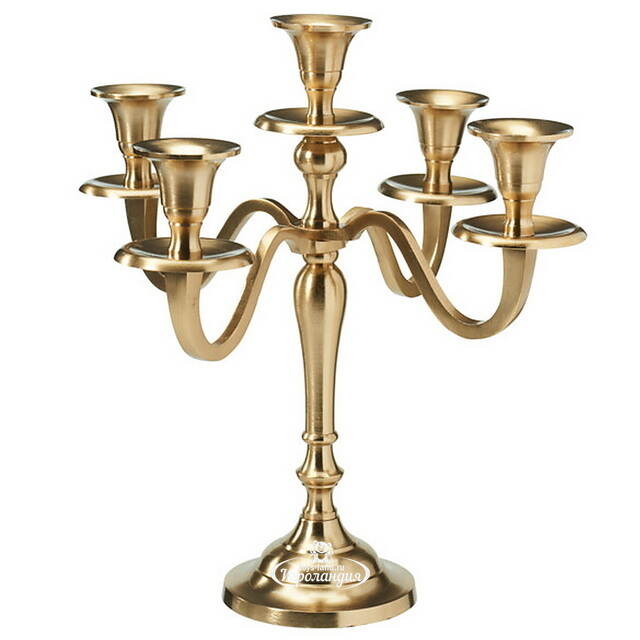 Подсвечник канделябр на 5 свечей Vingold 30 см Koopman