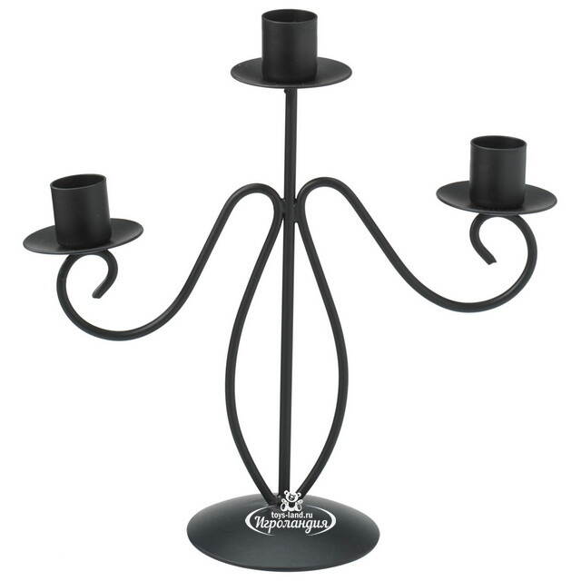 Подсвечник металлический Gabriel на 3 свечи 22 см Koopman