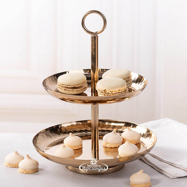 Фруктовница двухъярусная Baroque Gold 21 см Koopman (Купман)