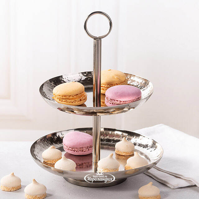 Фруктовница двухъярусная Baroque Silver 21 см Koopman (Купман)