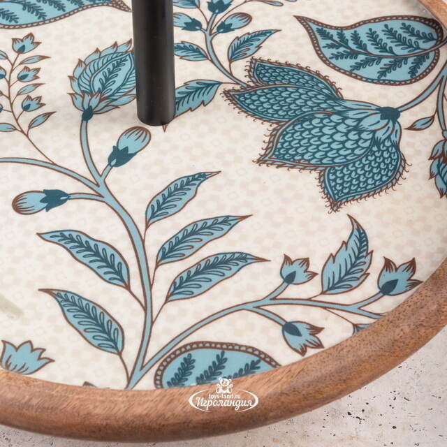 Фруктовница двухярусная Фиори ди Манго 43 см белая, дерево Koopman (Купман)