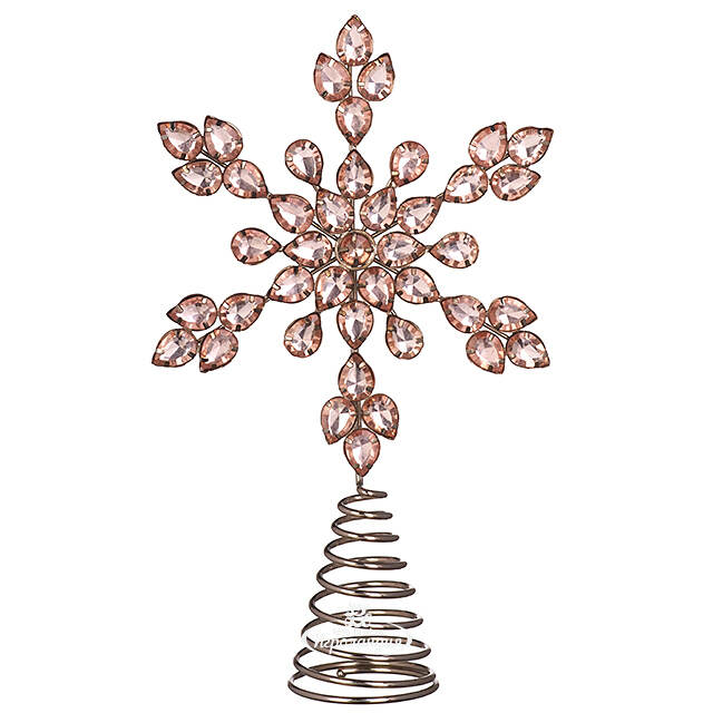 Верхушка на елку Снежинка Вискарди 26 см Koopman