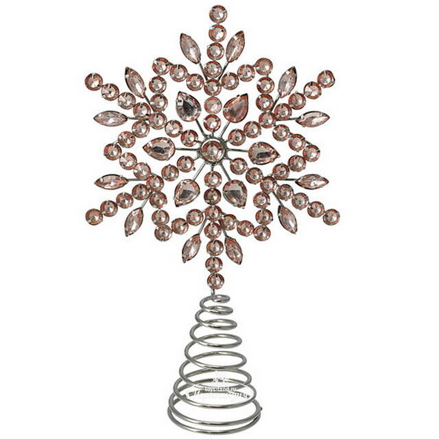 Верхушка на елку Снежинка Джове 26 см Koopman