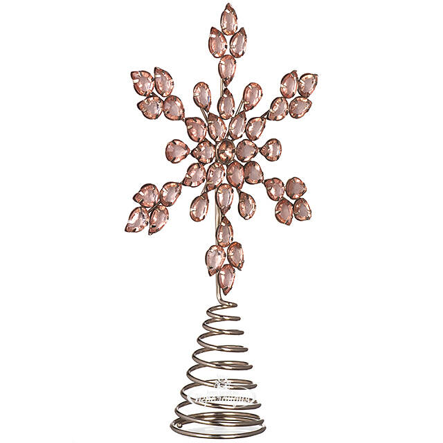 Верхушка на елку Снежинка Вискарди 26 см Koopman