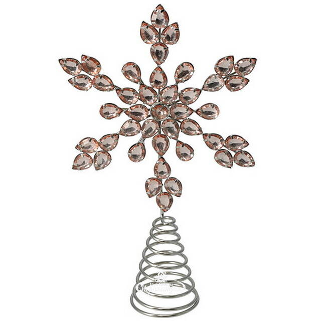 Верхушка на елку Снежинка Вискарди 26 см Koopman