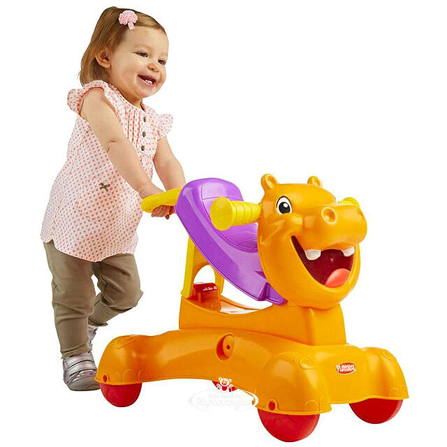 Музыкальная каталка Бегемотик, 54 см (PLAYSKOOL) Hasbro (Хасбро)