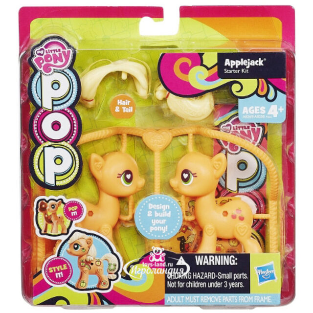 Поп-конструктор Создай и укрась свою пони - Эппл Джек My Little Pony Hasbro