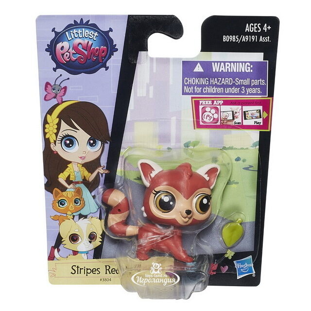 Зверюшка Красный Енот 5 см Littlest Pet Shop Hasbro (Хасбро)