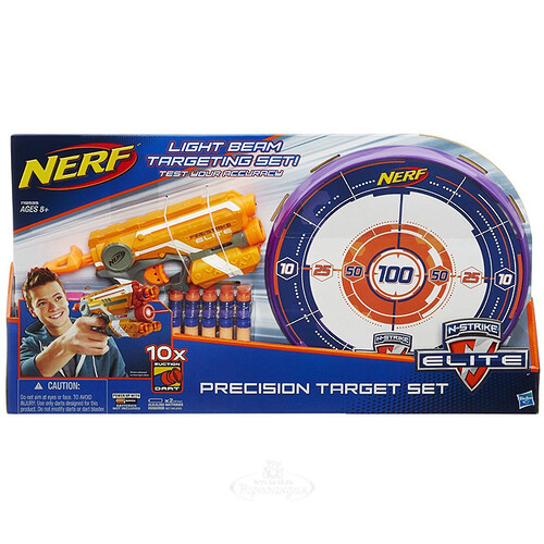 Бластер Nerf Элит Файрстрайк с мишенью и стрелами Hasbro