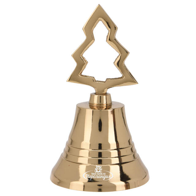 Декоративный колокольчик Marion - Елочка 11 см, золотой Koopman