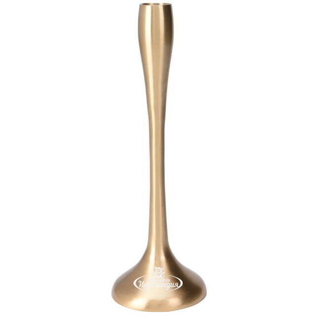 Металлический подсвечник для одной свечи Gruffy 26 см, золотой Koopman