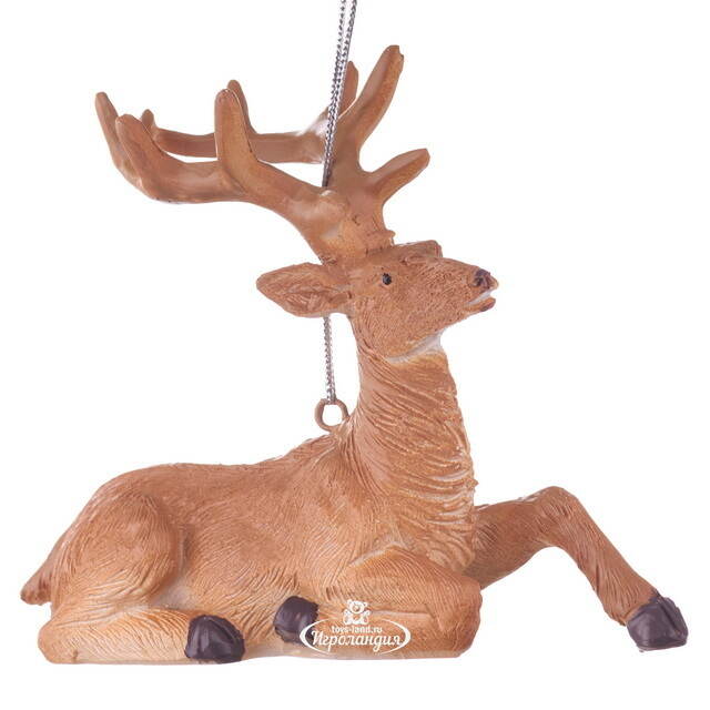 Елочная игрушка Лесной Олень 10*5*15 см светло-коричневый, подвеска Koopman